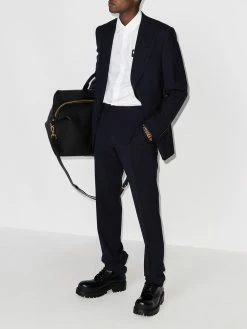 Moschino logo-patch cotton shirt