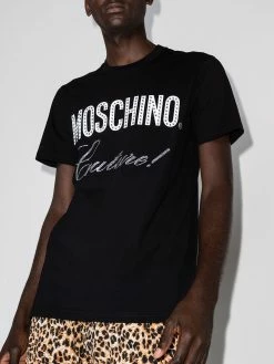 Moschino MOSCH LRG CHST LG SS TEE BLK