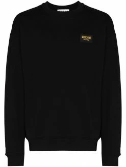 Moschino logo-plaque sweatshirt