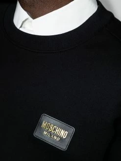 Moschino logo-plaque sweatshirt