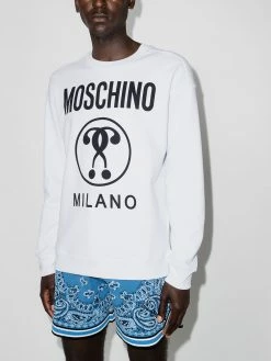 Moschino logo-print long-sleeve sweatshirt