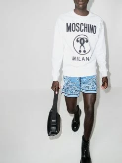 Moschino logo-print long-sleeve sweatshirt