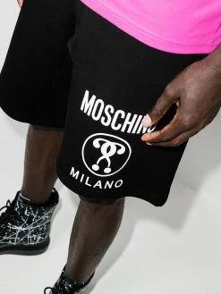 Moschino Double Question Mark-print shorts