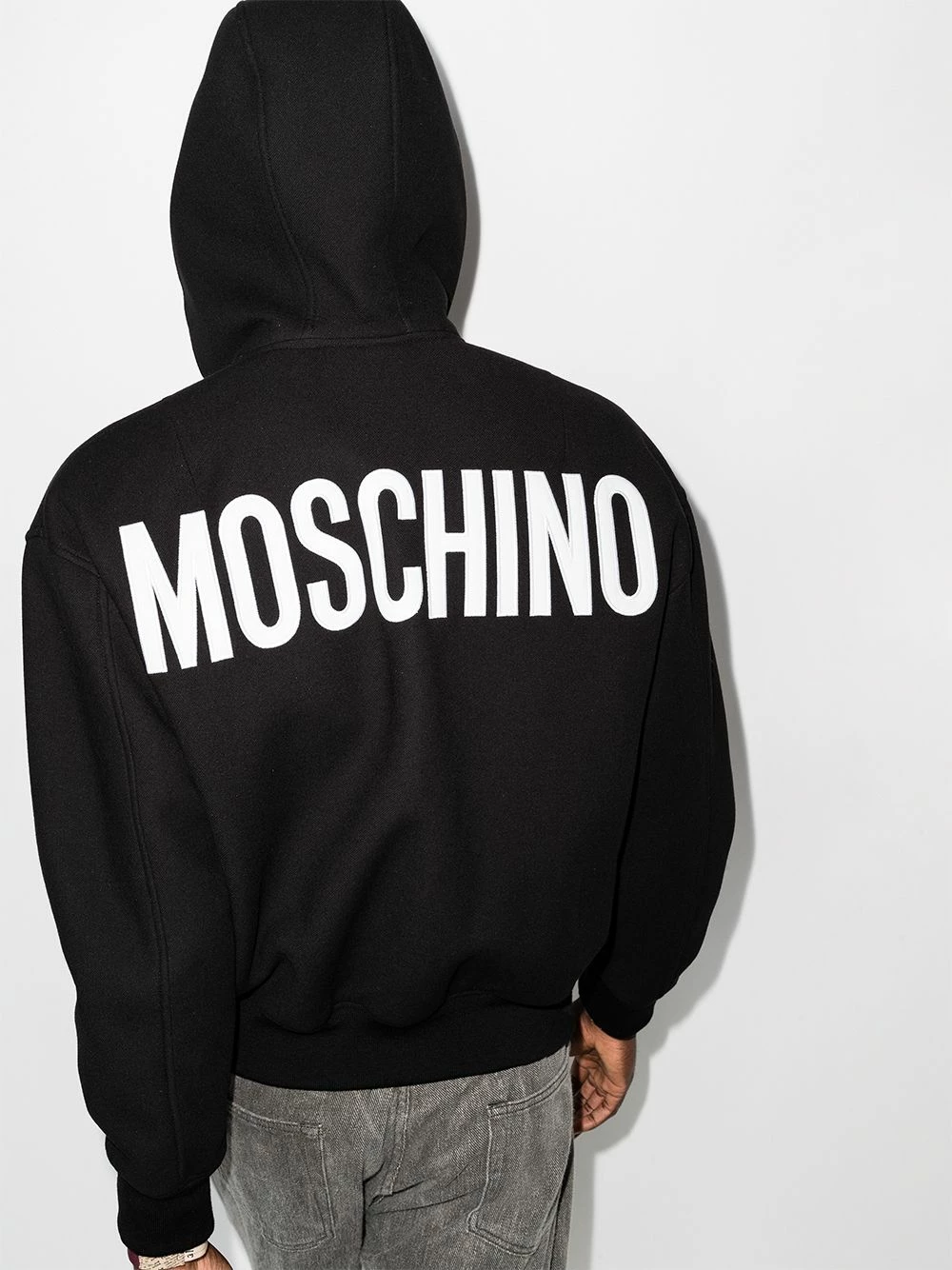 Best Pirce ๐ Moschino Hooded zip up bomber jacket ๐ 5 Moschino hooded zip-up bomber jacket