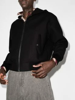 Moschino hooded zip-up bomber jacket