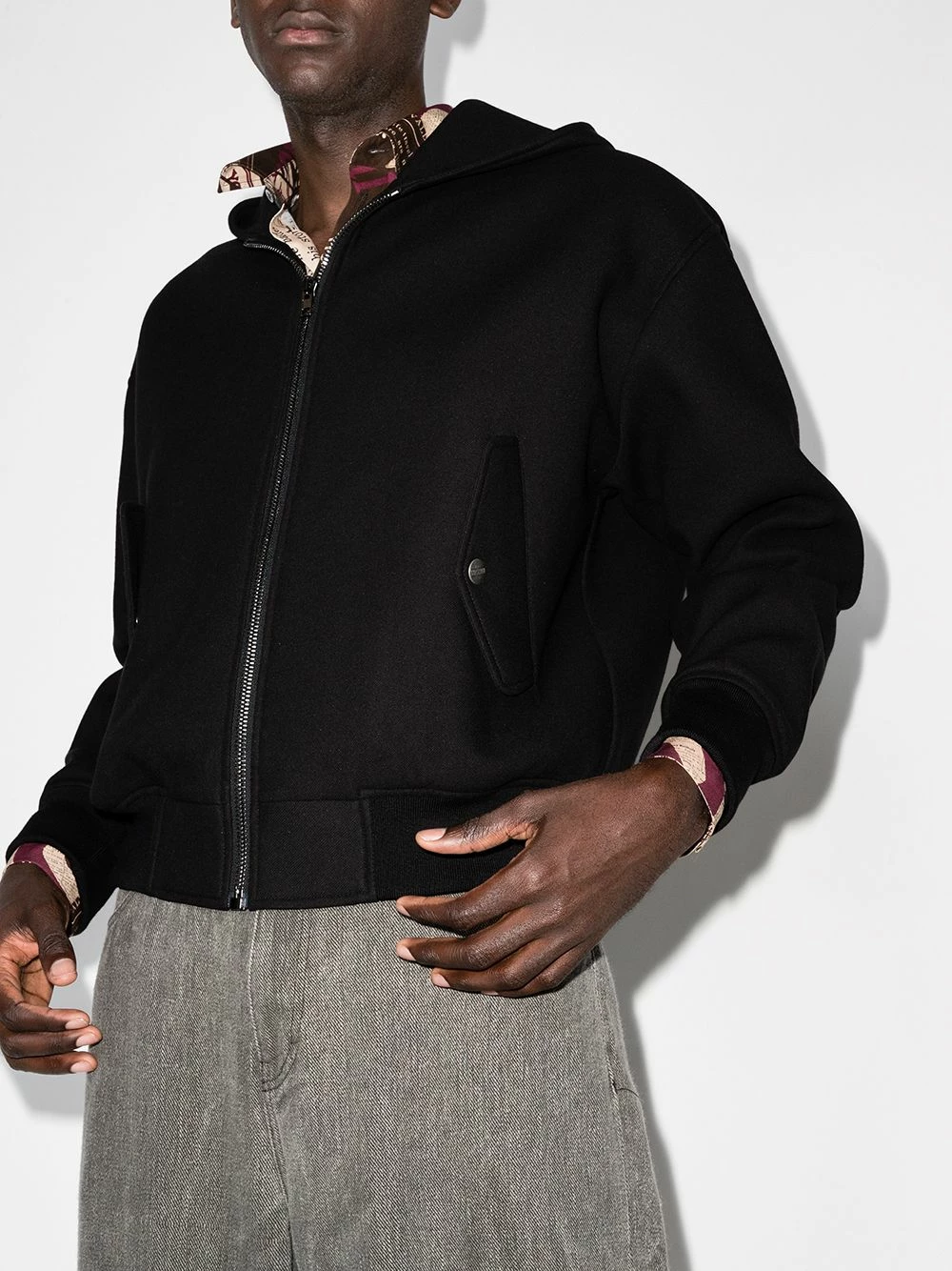 Best Pirce ๐ Moschino Hooded zip up bomber jacket ๐ 4 Moschino hooded zip-up bomber jacket