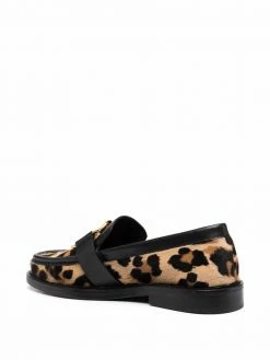 Best Sale ๐ Moschino M leopard print logo loafers ๐ 8 Moschino M leopard print logo loafers