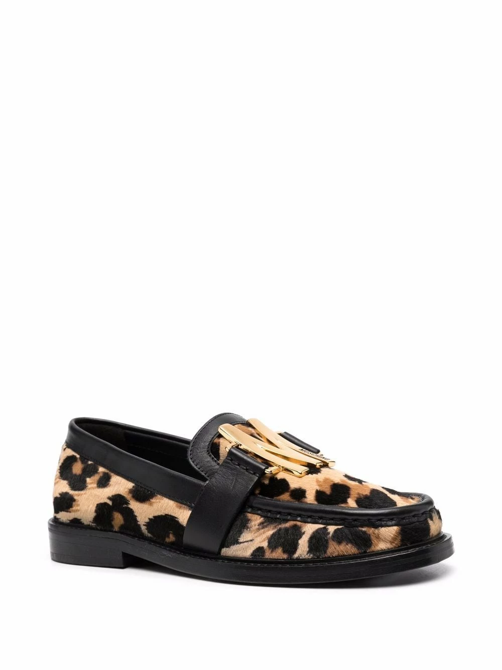 Best Sale ๐ Moschino M leopard print logo loafers ๐ 4 Moschino M leopard print logo loafers