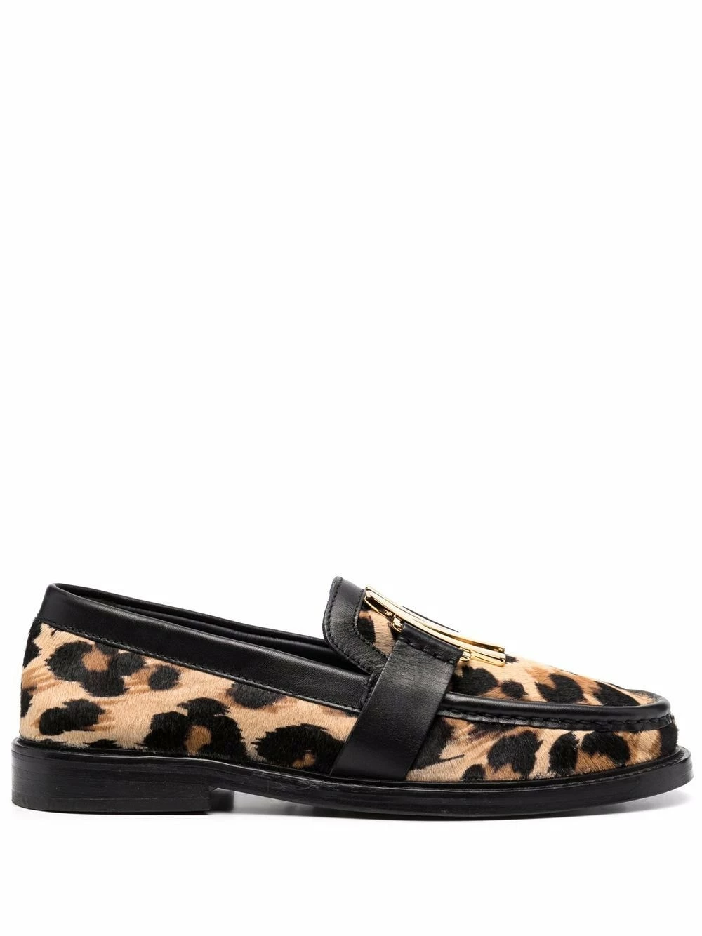 Best Sale ๐ Moschino M leopard print logo loafers ๐ 3 Moschino M leopard print logo loafers