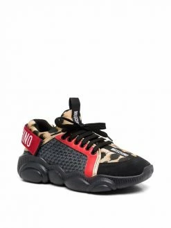 Moschino Logo Tape Teddy Bear sole sneakers