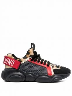 Moschino Logo Tape Teddy Bear sole sneakers