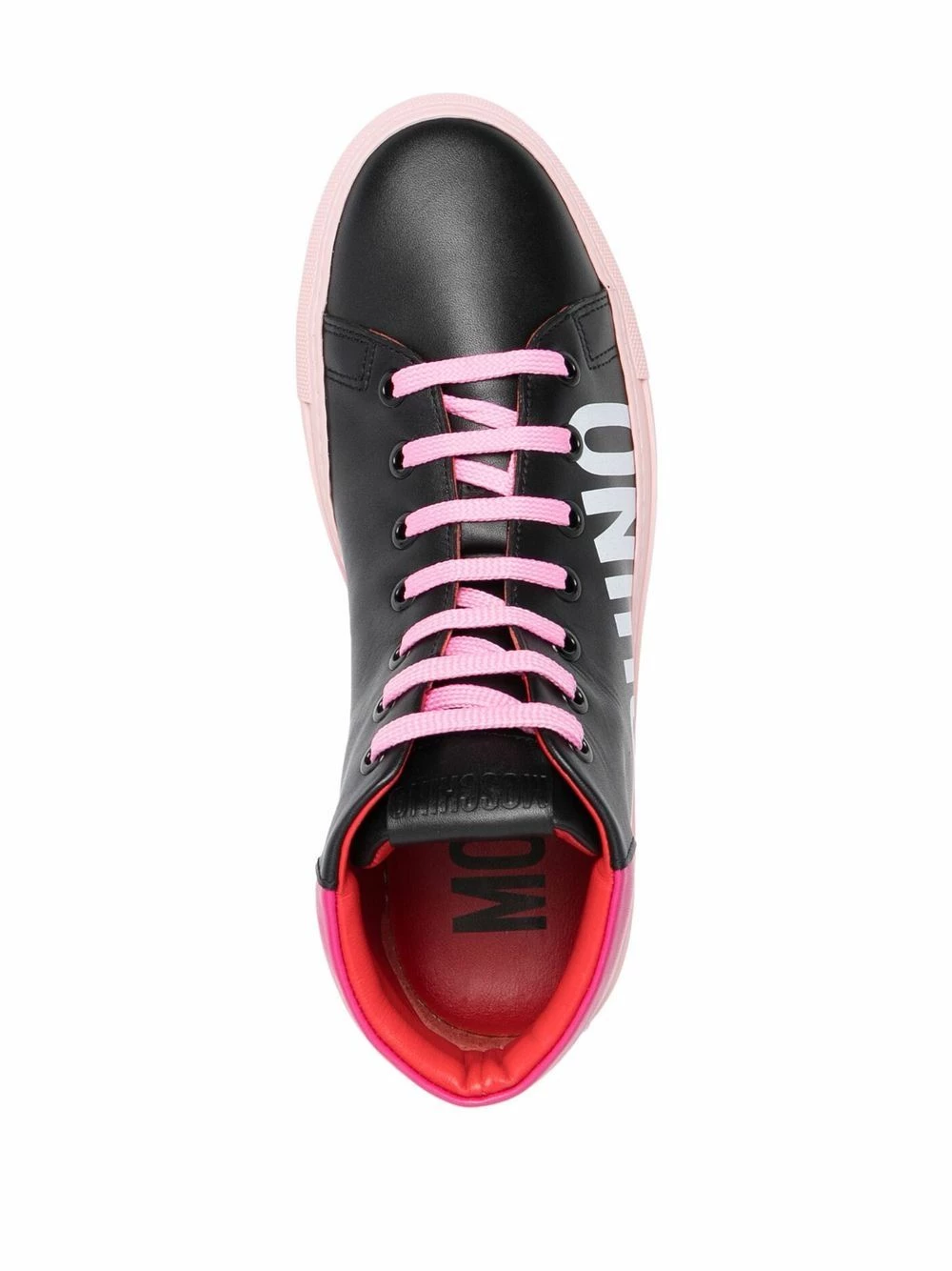 Best reviews of ๐ Moschino Logo print high top ๐ sneakers ๐ฅฐ 6 Moschino logo-print high-top sneakers