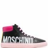 Moschino logo-print high-top sneakers