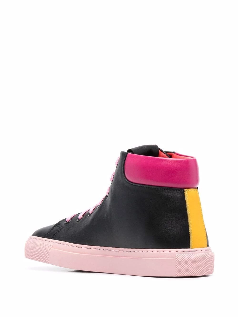 Best reviews of ๐ Moschino Logo print high top ๐ sneakers ๐ฅฐ 5 Moschino logo-print high-top sneakers