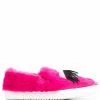 Moschino eye-detail faux-fur sneakers