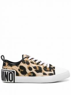 Moschino leopard-print low-top sneakers