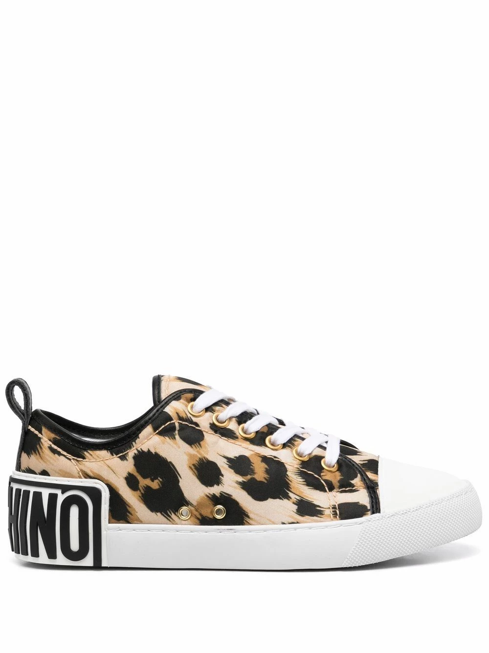 Coupon โจ Moschino Leopard print low top ๐ sneakers ๐ 3 Moschino leopard-print low-top sneakers
