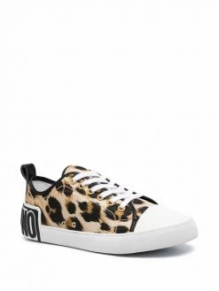 Moschino leopard-print low-top sneakers