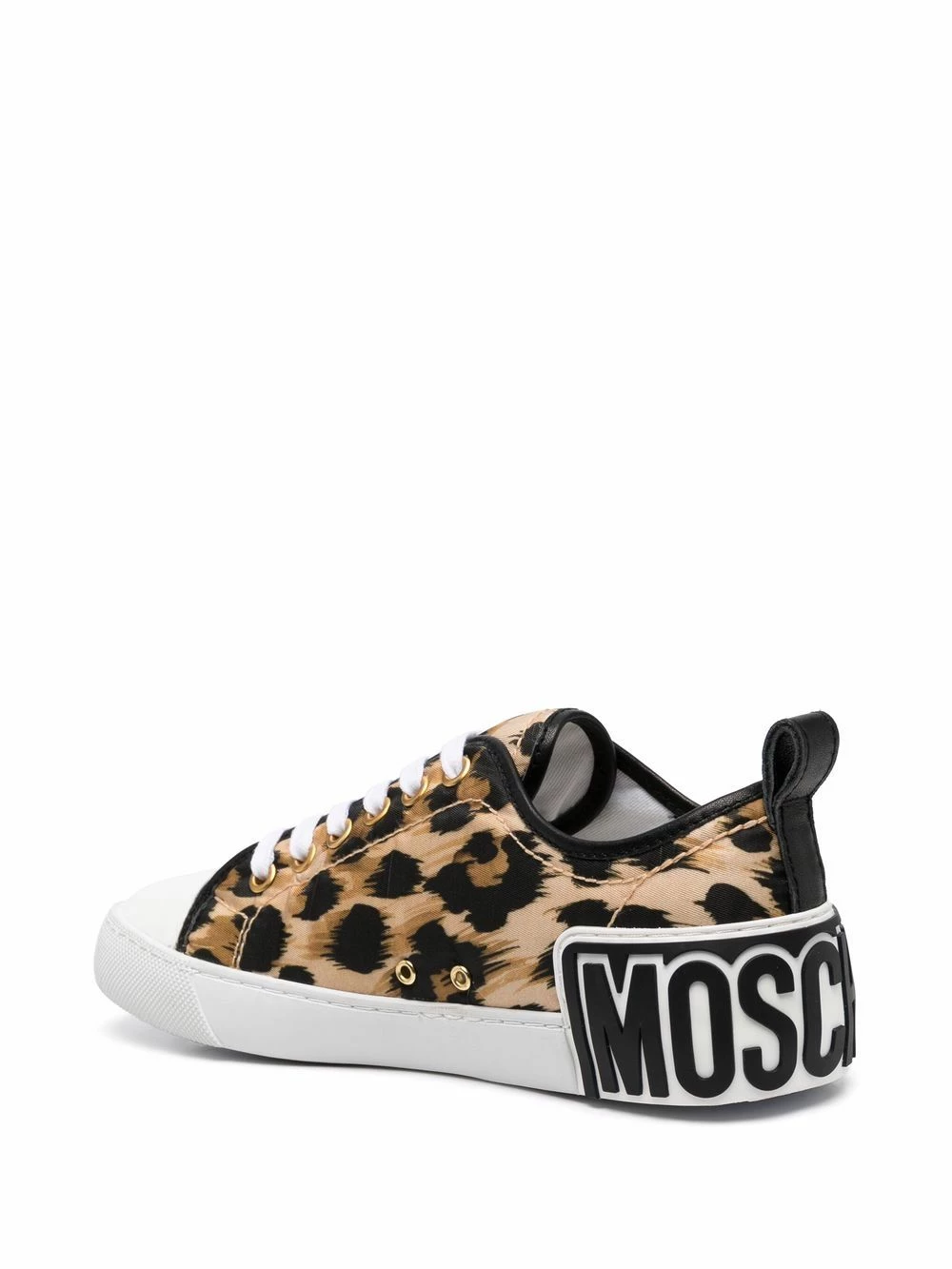 Coupon โจ Moschino Leopard print low top ๐ sneakers ๐ 5 Moschino leopard-print low-top sneakers