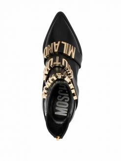 Moschino logo-plaque 60mm boots