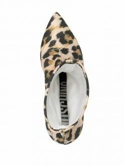 New ๐ Moschino Leopard print sock style ankle ๐ฅพ boots ๐ 9 Moschino leopard print sock-style ankle boots