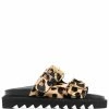 Moschino leopard-print flat sandals