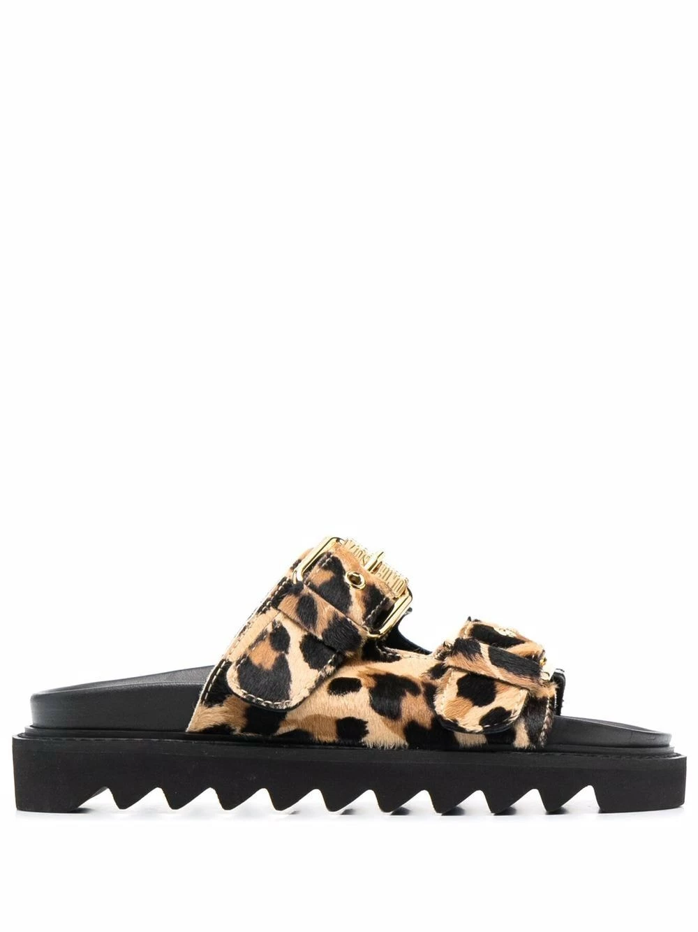 Hot Sale ๐ฅฐ Moschino Leopard print flat ๐ฉด sandals ๐คฉ 3 Moschino leopard-print flat sandals