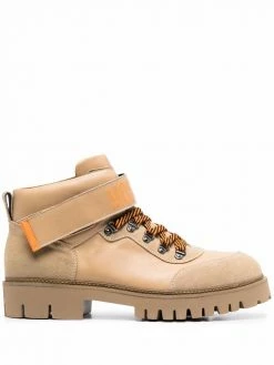 Moschino logo-strap ankle boots