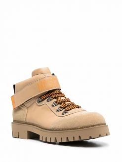 Moschino logo-strap ankle boots