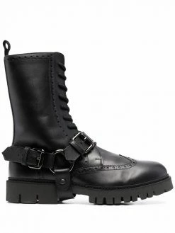 Moschino buckle-detail ankle boots