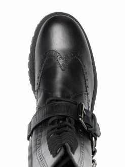 Moschino buckle-detail ankle boots