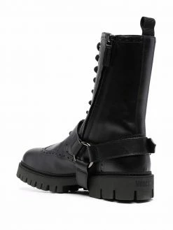 Moschino buckle-detail ankle boots