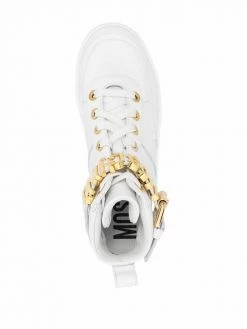 Moschino logo-lettered high-top sneakers