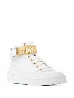 Moschino logo-lettered high-top sneakers