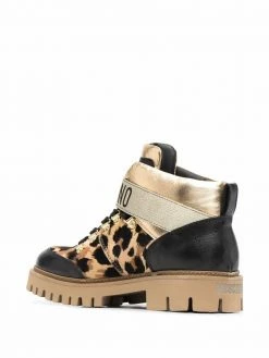 Moschino leopard-print high-top sneakers