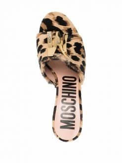Moschino logo-plaque sandals