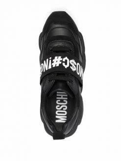 Moschino Symbols logo strap sneakers