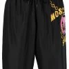 Moschino side logo-print swim shorts