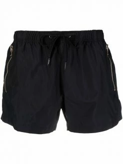 Moschino metallic-logo swim shorts