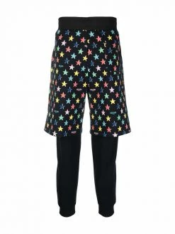 Moschino layered star-print trousers