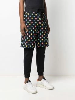 Moschino layered star-print trousers