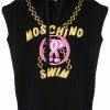 Moschino Double question mark-print sleeveless hoodie