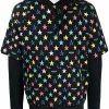 Moschino star-print layered hoodie