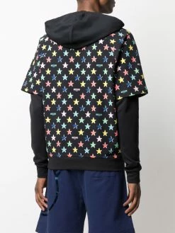 Moschino star-print layered hoodie