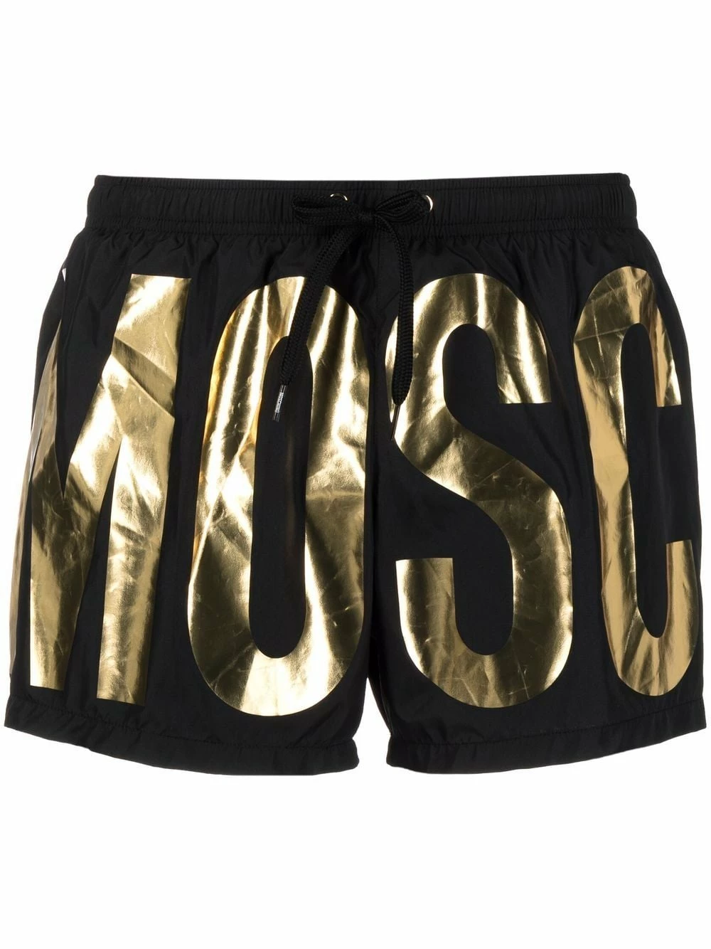 Cheapest ๐ Moschino Metallic logo print swim shorts ๐ฅฐ 3 Moschino metallic logo-print swim shorts