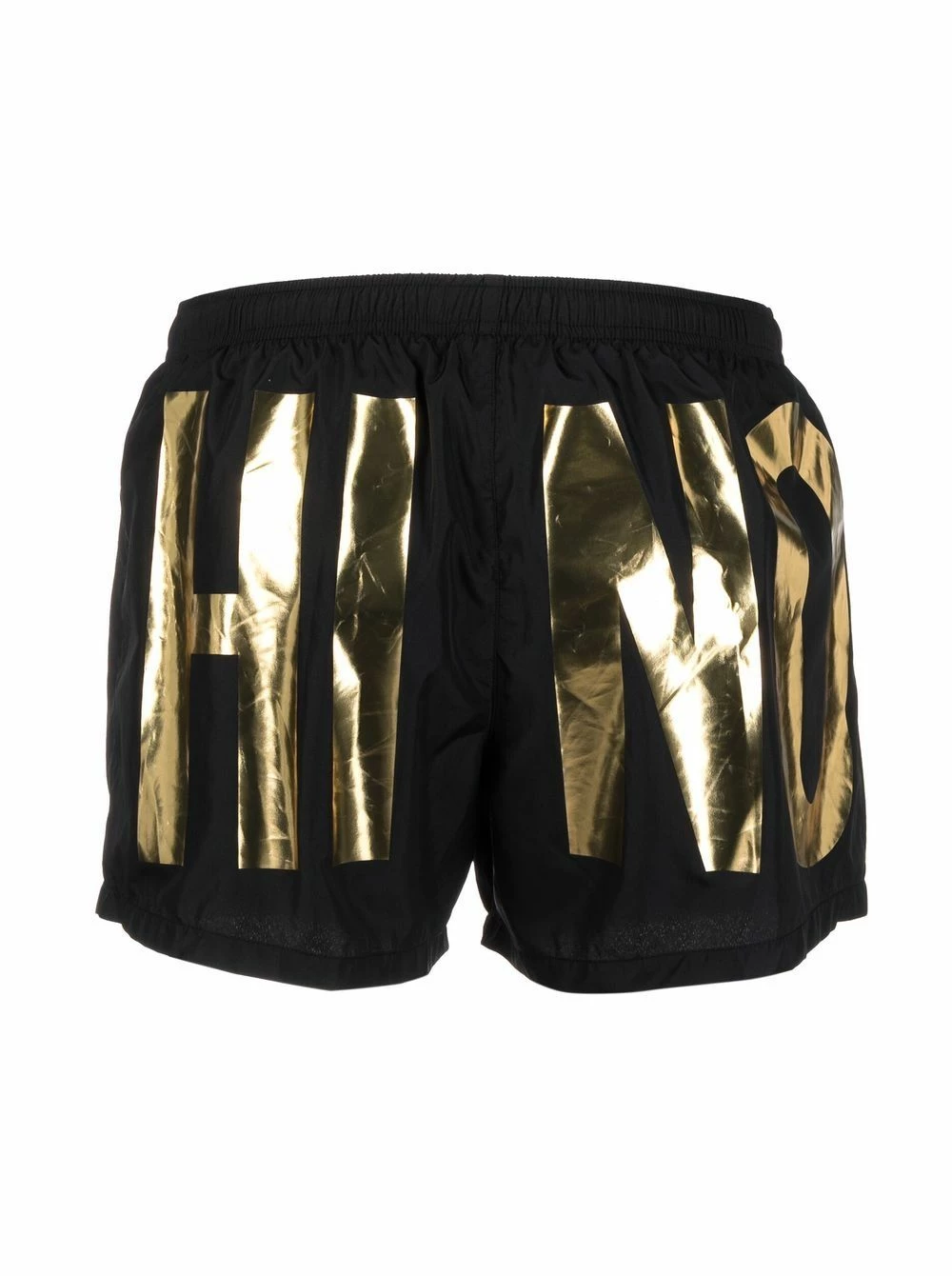 Cheapest ๐ Moschino Metallic logo print swim shorts ๐ฅฐ 4 Moschino metallic logo-print swim shorts