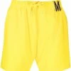 Moschino logo plaque swim shorts
