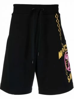 Moschino side logo-print shorts