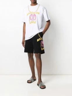 Moschino side logo-print shorts