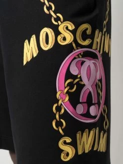 Moschino side logo-print shorts